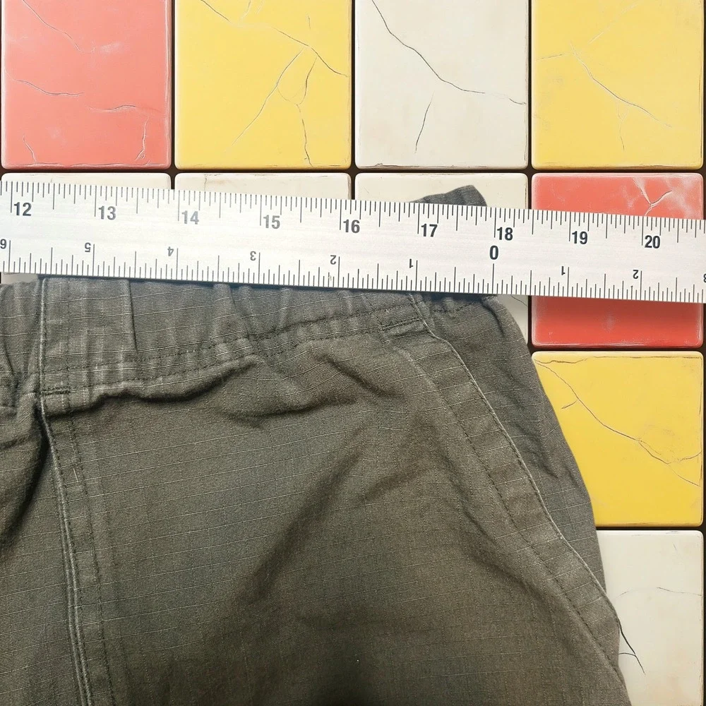 Vintage‎ Gap Cargo Hiking Shorts Y2K Men L Green Ripstop Pockets Outdoor Utility